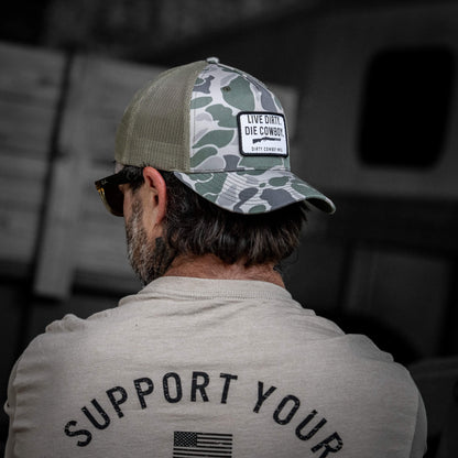 Live Dirty. Die Cowboy. SnapBack Hat