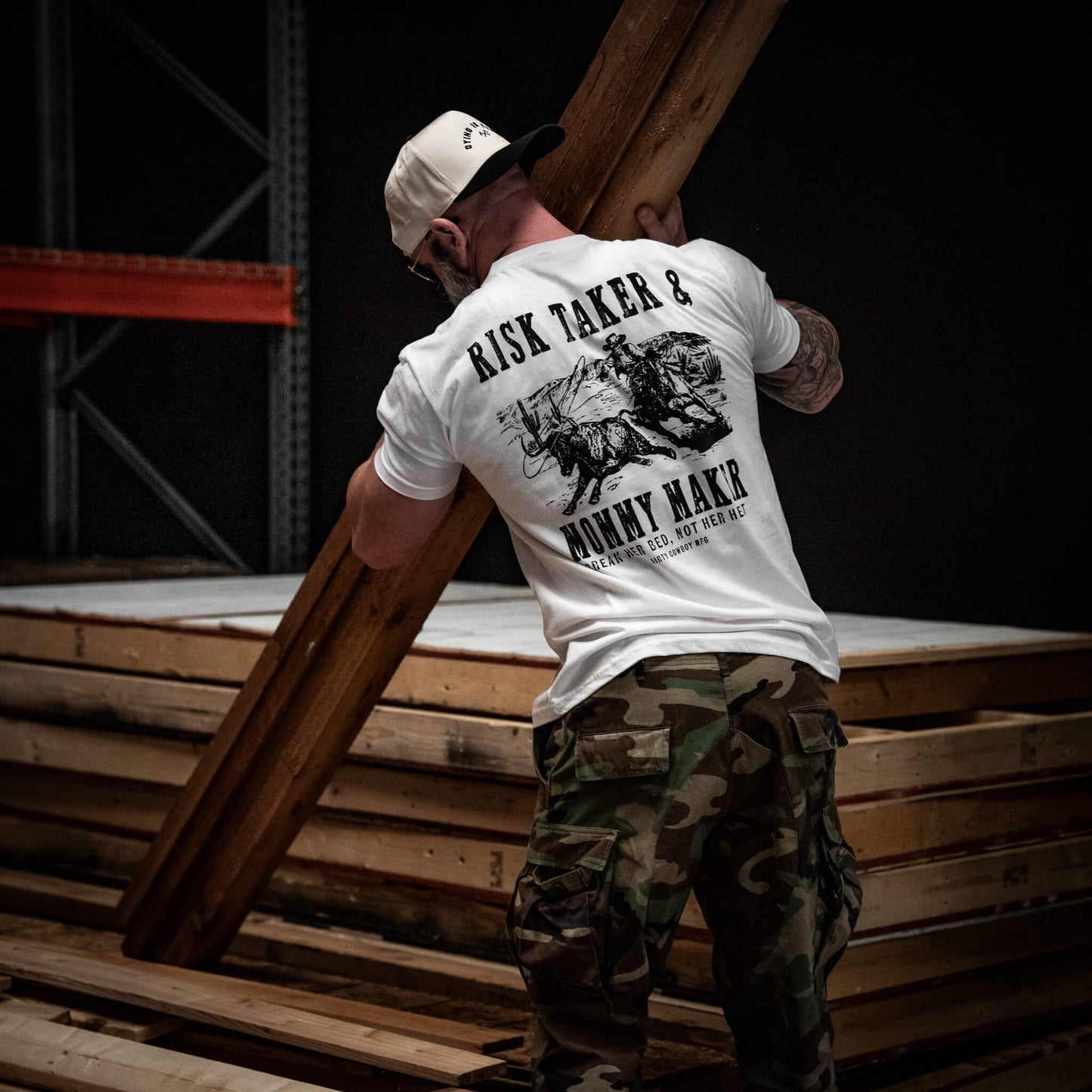 Risk Taker & Mommy Maker Men's T-Shirt