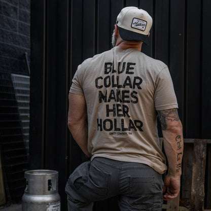 Blue Collar Makes Her Hollar Men's T-Shirt