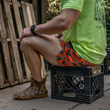 Men’s Double-Layer Mesh Training Shorts — 5" Inseam