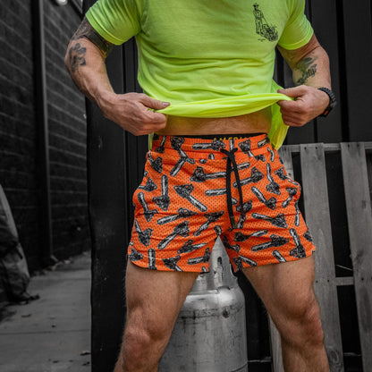 Men’s Double-Layer Mesh Training Shorts — 5" Inseam