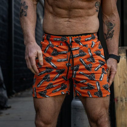 Men’s Double-Layer Mesh Training Shorts — 5" Inseam
