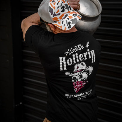 Hootin' And Hollern' Cowboy Skull Men's T-Shirt