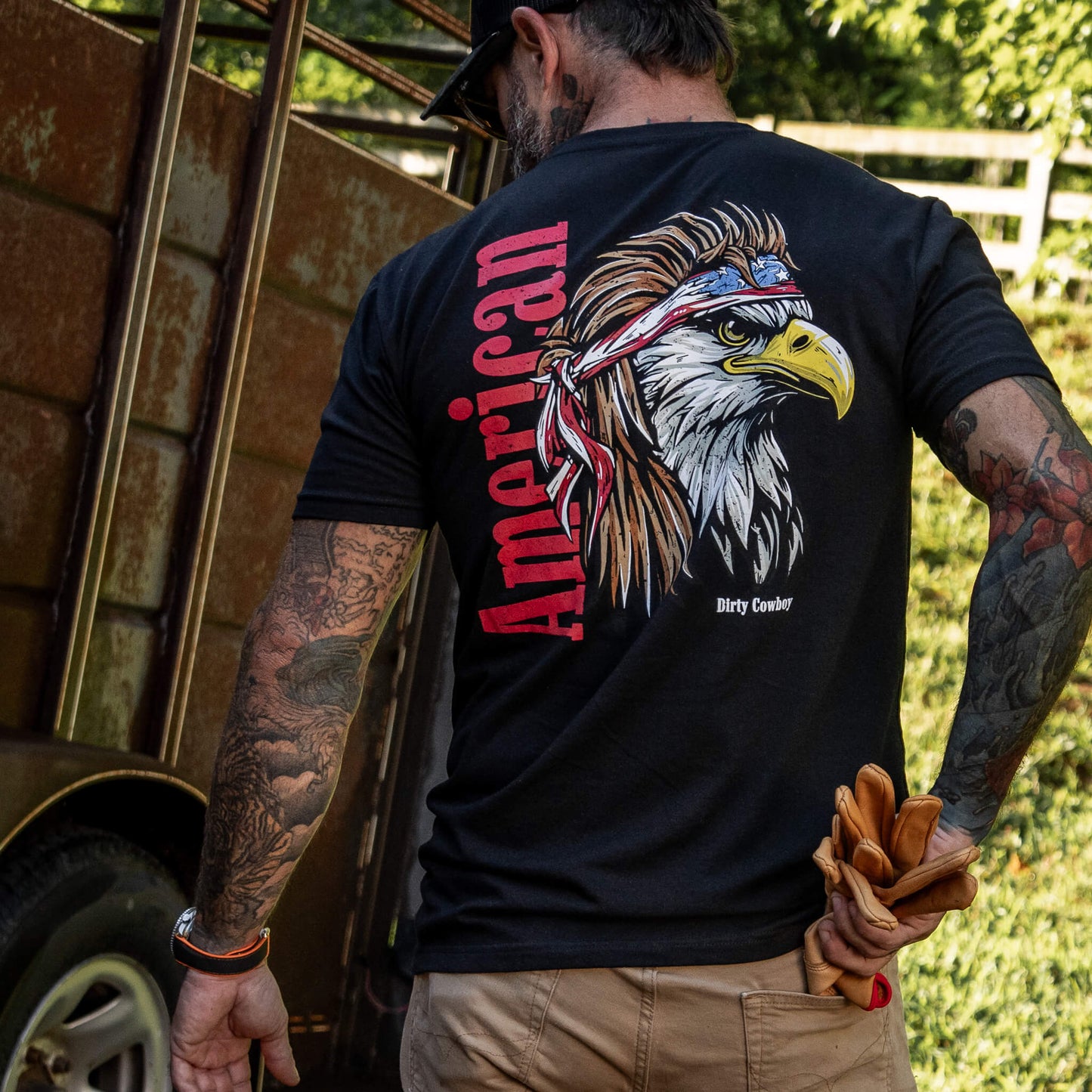 American Eagle Patriotic Men's T-Shirt