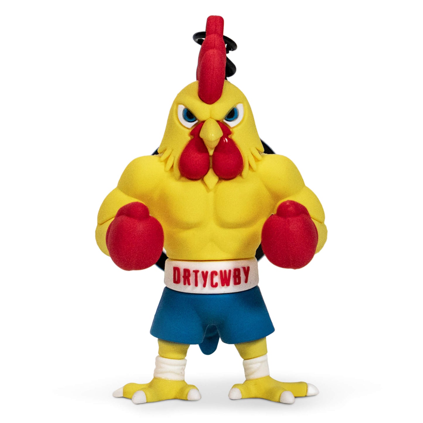 Drtycwby Boxing Chicken PVC Keychain