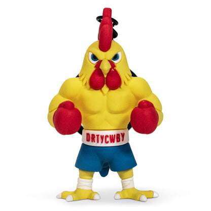 Drtycwby Boxing Chicken PVC Keychain