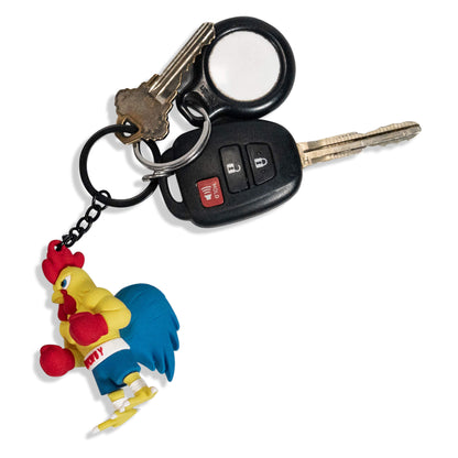 Drtycwby Boxing Chicken PVC Keychain