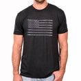 Load image into Gallery viewer, Men's Murdered Out American Flag Patriotic T-Shirt
