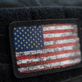 Load image into Gallery viewer, M-Tac patch US flag vintage ( 3" x 2") Black/GID
