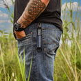 Load image into Gallery viewer, American Made Heavy Duty Tactical Keychain - Thin Blue Line
