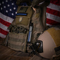 Load image into Gallery viewer, American Made Heavy Duty Tactical Keychain - Thin Blue Line
