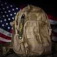 Load image into Gallery viewer, American Made Heavy Duty Tactical Keychain - Front Toward Enemy
