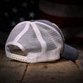 Load image into Gallery viewer, Slate & White Mesh-Back Trucker Hat
