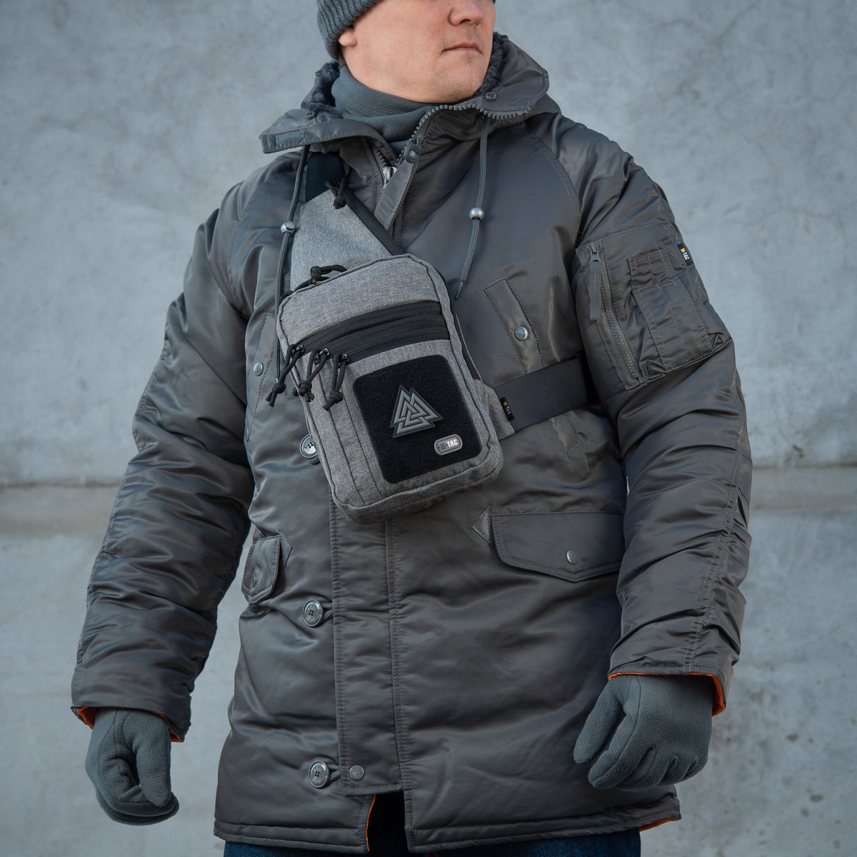 M-Tac LEFT-HANDED Tactical Sling Bag for Men with Holster