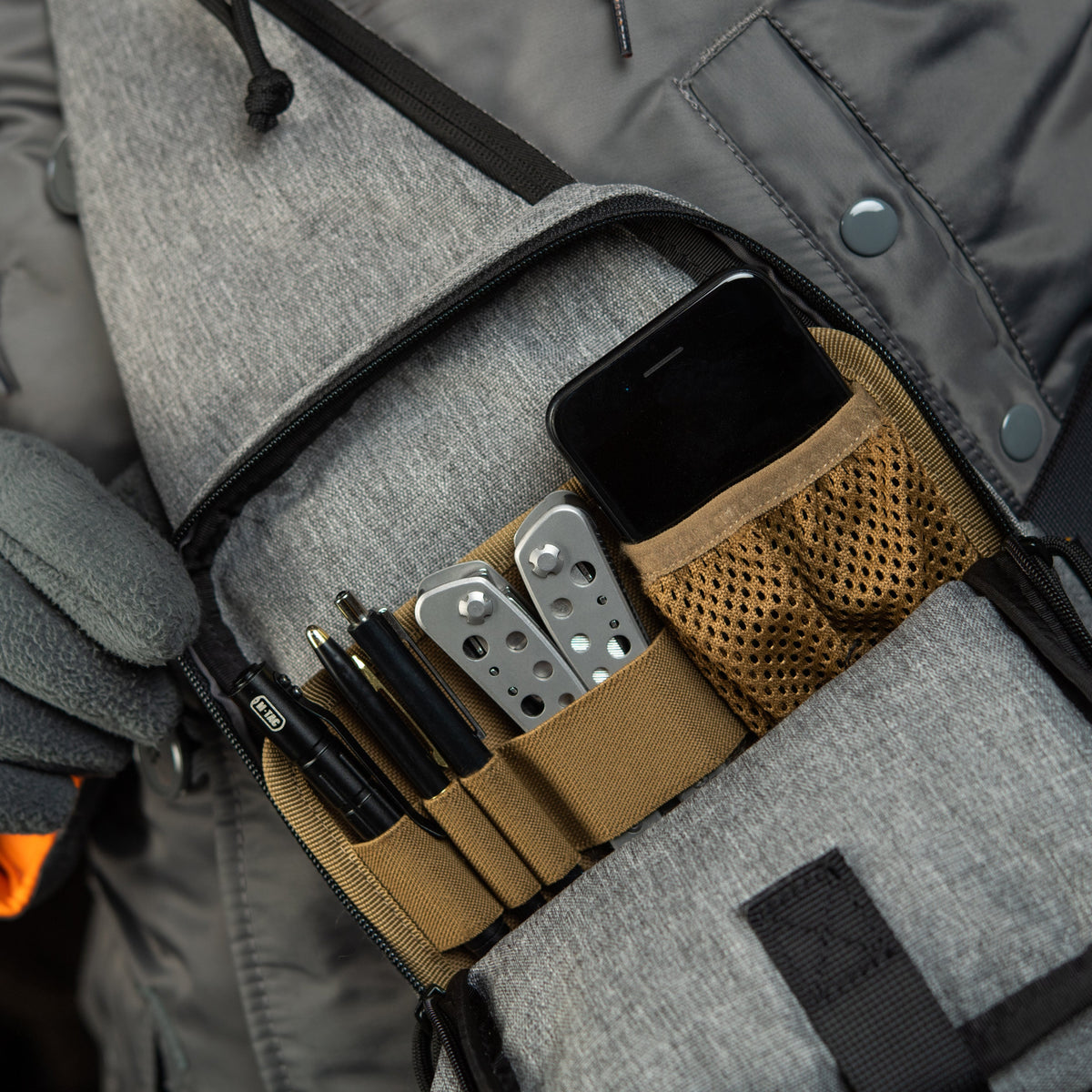 M-Tac LEFT-HANDED Tactical Sling Bag for Men with Holster