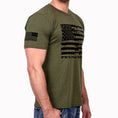 Load image into Gallery viewer, Men's Red, White & Pew Patriotic T-Shirt
