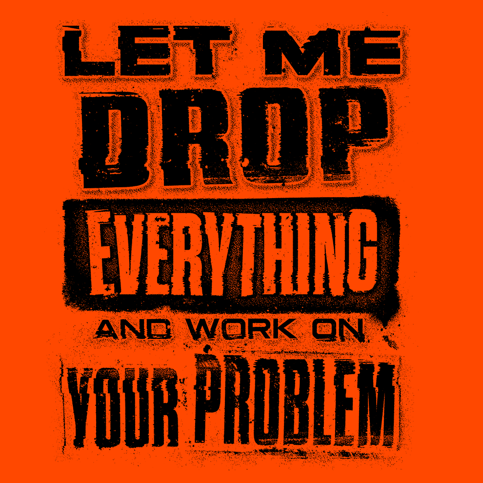 Drop Everything - Long Sleeve Hi-Vis T-Shirt