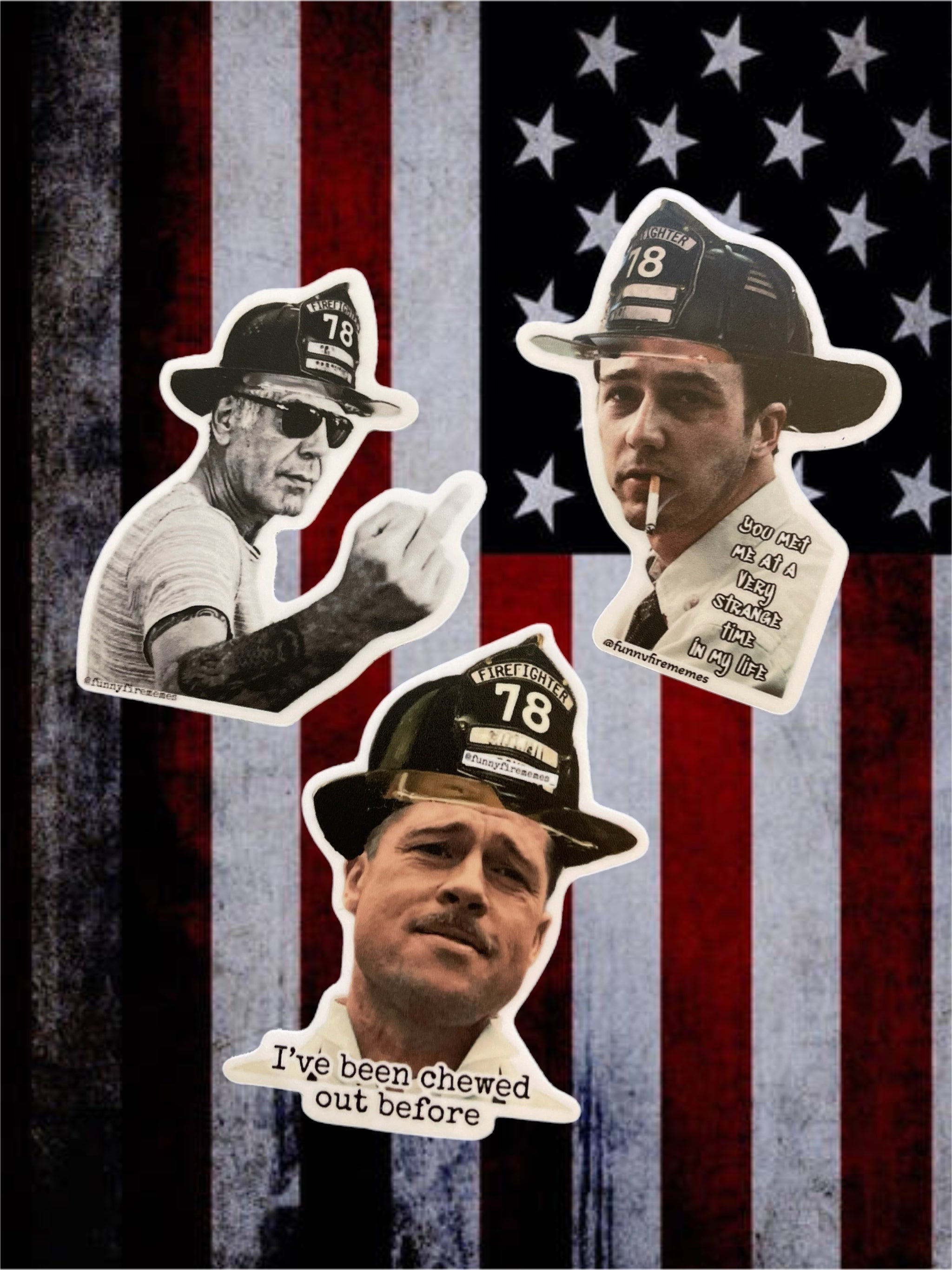 2) Complete Funny Fire Merch 15 pack #1