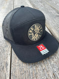Load image into Gallery viewer, Richardson 7 Panel (Black/Gold leather patch)
