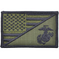 Load image into Gallery viewer, USMC EGA USA Flag - 2.25x3.5 Patch
