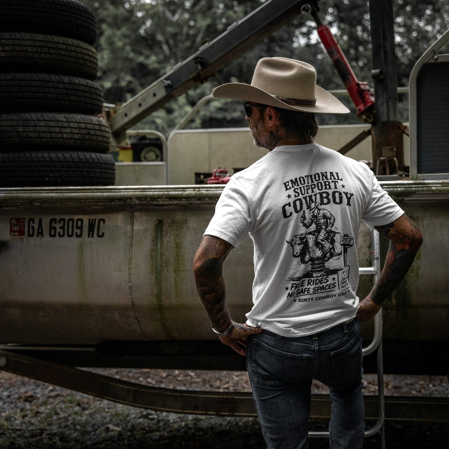 Emotional Support Cowboy Men's T-Shirt