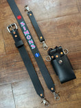 Load image into Gallery viewer, “SEMI PRO” CUSTOM LEATHER RADIO STRAP
