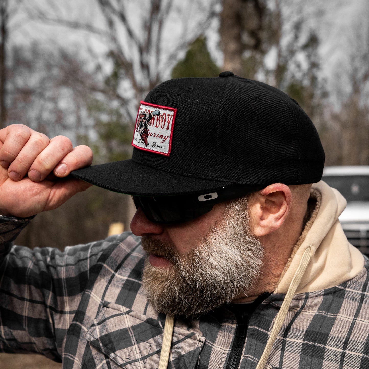 Flying Duck Dirty Cowboy Patch Flatbill Snapback