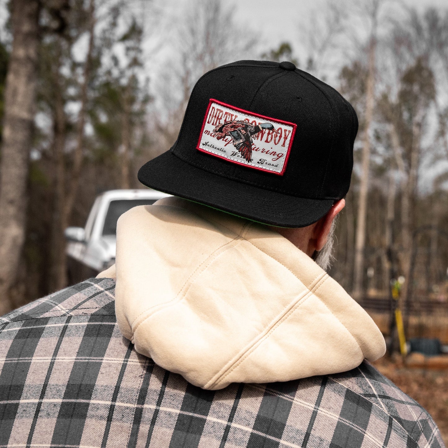 Flying Duck Dirty Cowboy Patch Flatbill Snapback