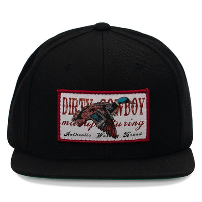Flying Duck Dirty Cowboy Patch Flatbill Snapback