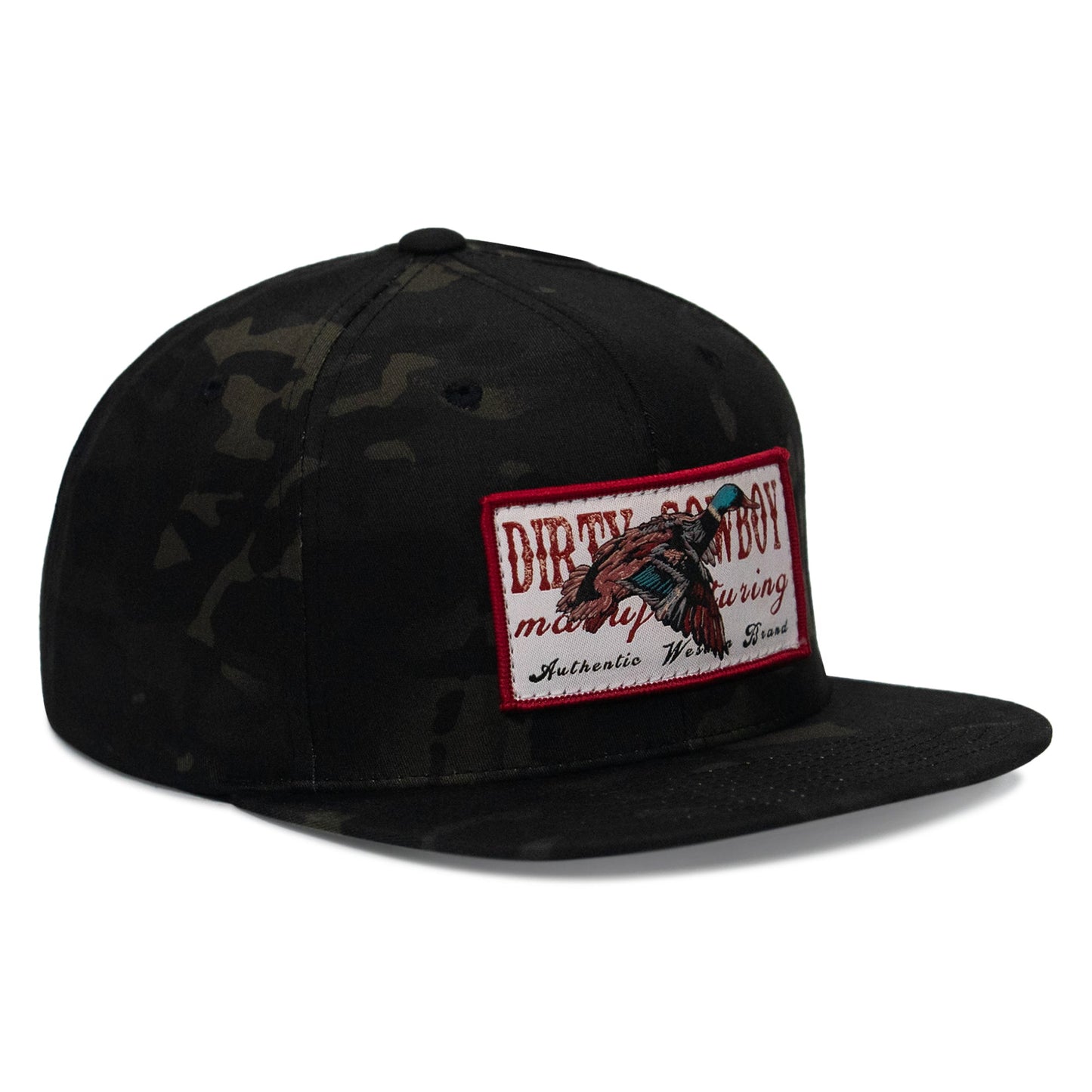 Flying Duck Dirty Cowboy Patch Flatbill Snapback