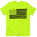 Load image into Gallery viewer, Old Glory - Safety Yellow Hi-Vis T-Shirt
