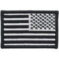 Load image into Gallery viewer, US Flag - 2x3 Patch - Black w/ Silver
