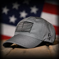 Load image into Gallery viewer, Wolf Grey Full Fabric American Flag Range Hat
