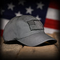 Load image into Gallery viewer, Wolf Grey Full Fabric American Flag Range Hat
