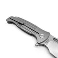 Load image into Gallery viewer, Sharp Blade - Gridlock Ti - 14C28N Steel 3.86" Blade, Titanium Handle Premium EDC Pocket Knife
