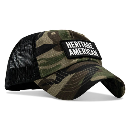 Heritage American Patch Tactical Ripstop Mesh Snapback Hat
