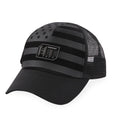 Load image into Gallery viewer, US Flag w/HT Embroidery - Puff Trucker Mesh Hat
