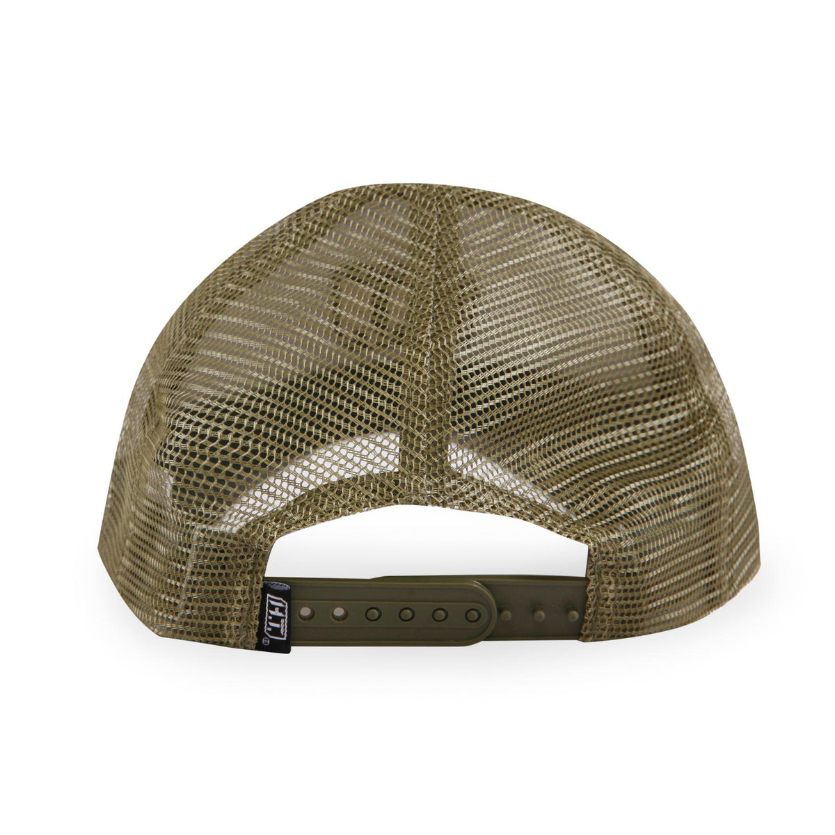American Flag/HT Leather Logo-Trucker Mesh