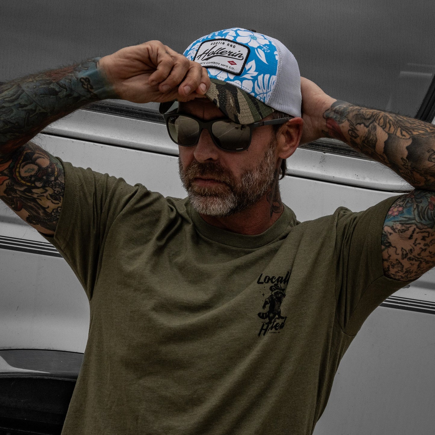 Hootin And Hollerin Patch Original Ripstop Classic Snapback Hat