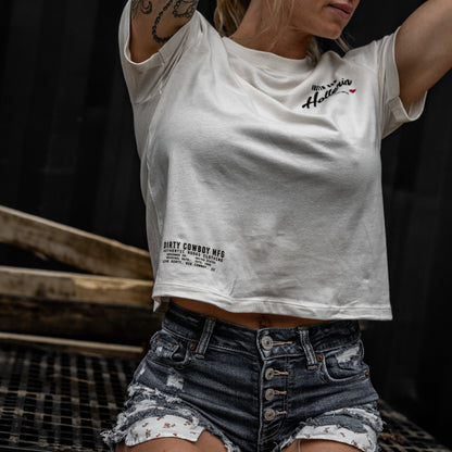 Hootin And Hollerin' Ladies Cropped T-Shirt