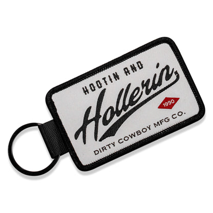 Hootin And Hollerin Flight Tag Keychain