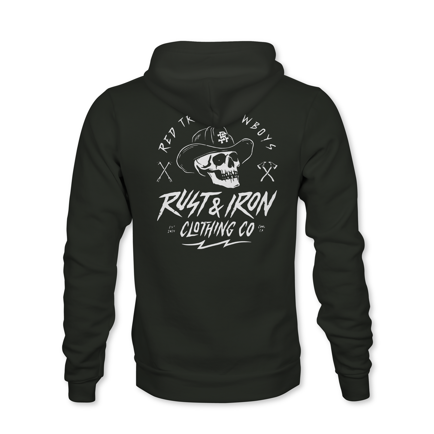 Red Truck Cowboys Hoodie — Whiteout Edition