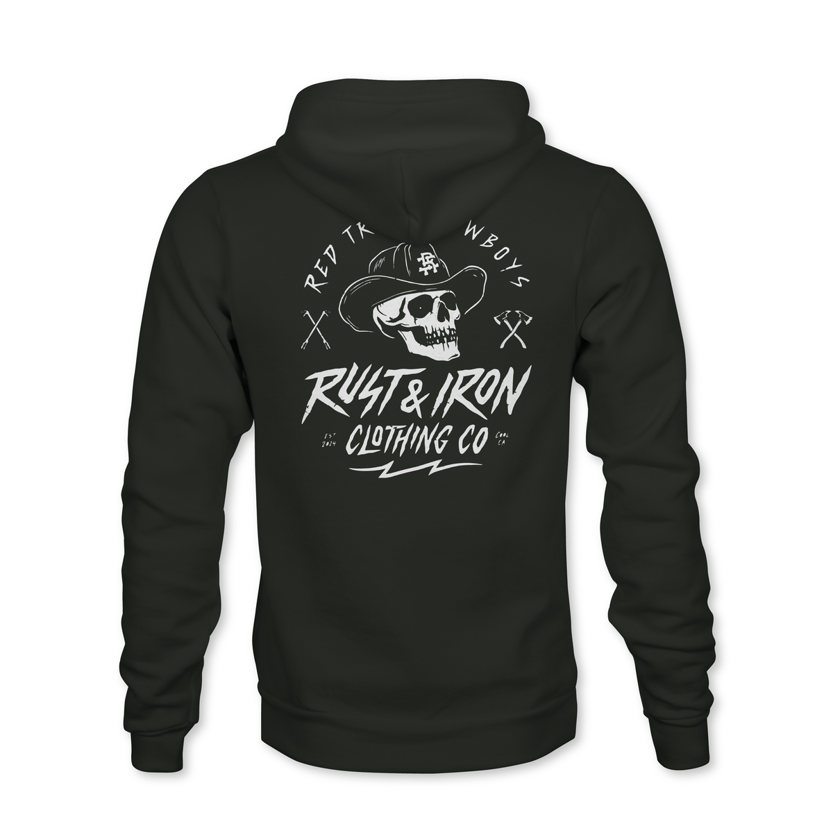 Red Truck Cowboys Hoodie — Whiteout Edition