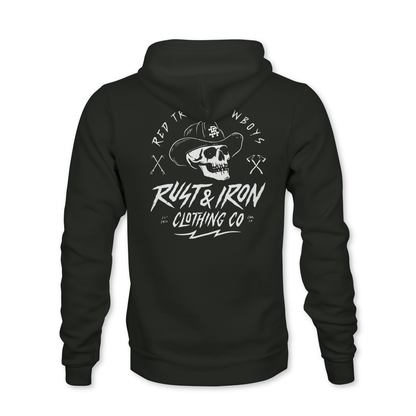 Red Truck Cowboys Hoodie — Whiteout Edition