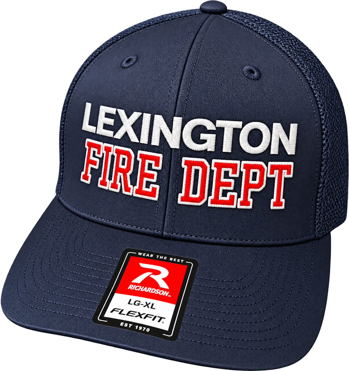 Custom Department Embroider Firefighter Hats- Richardson