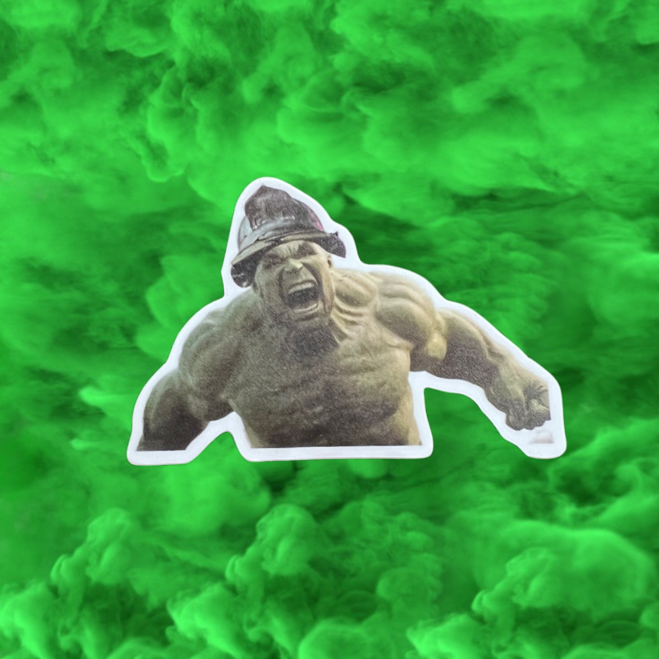 Firefighter Hulk Sticker