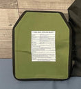 Load image into Gallery viewer, Pair of 10x12 Level IV Ceramic PE Plates Ballistic FRONT AND BACK (SIZE SMALL to LARGE) Curved with Shooters Cut
