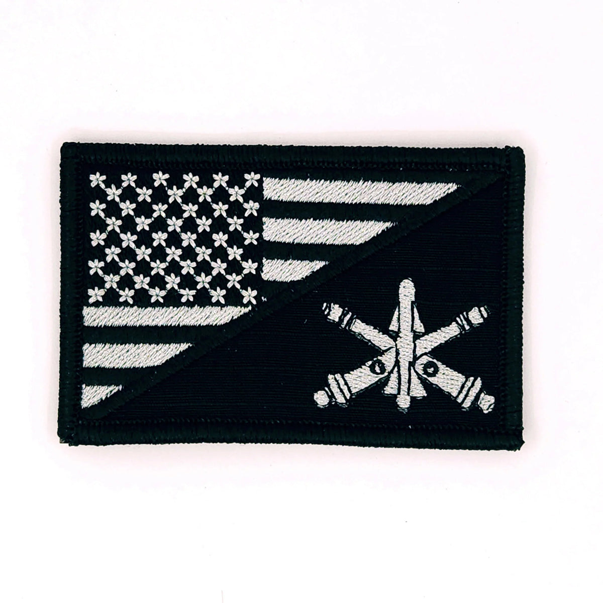 Army Air Defense Artillery Branch - USA Flag - 2.25x3.5 Patch