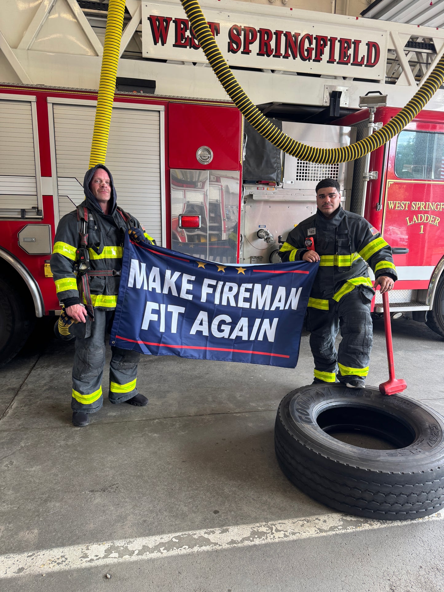Make Firemen Fit Again Flag