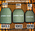 Load image into Gallery viewer, PAIR (2 Plates) FRONT AND BACK (SIZE SMALL) 8x10 Level IV Ballistic Front or Back Plate (Curved with Shooters Cut)
